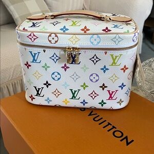 Louis Vuitton Murakami Nice BB Toiletry / Vanity Bag . Signature Print